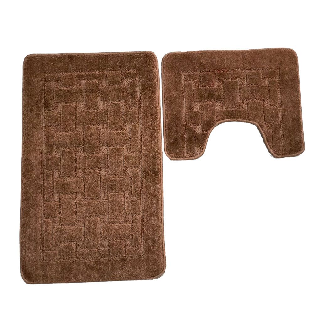 res_3ce283d793e670d463623f6dc0605282 Set covorase classic, 2 buc, 50x80 si 40x50 cm, square, maro