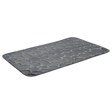 Covor baie spuma cu memorie, Frandis, 50x80 cm, gri inchis, model 195923