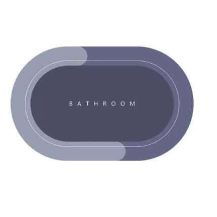 Covor de baie antiderapant, model „Bathroom”, coshop®, 50 x 80 cm, oval