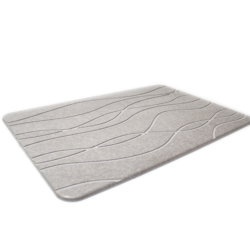 Covor baie universal, Amtok, absorbant, antiderapant, 60 x 39 cm, Gri