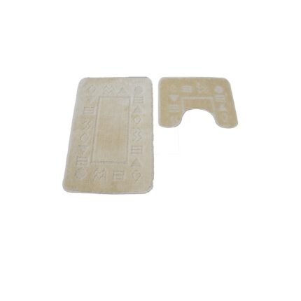 Set Covorase Classic, 2 Buc/Set, 50X80 + 40X50 Cm, Antik, Bej