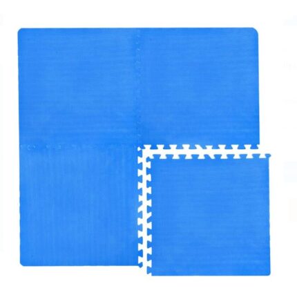 Covoras Antiderapant Modular Puzzle Bleu 61.5x61.5x1cm