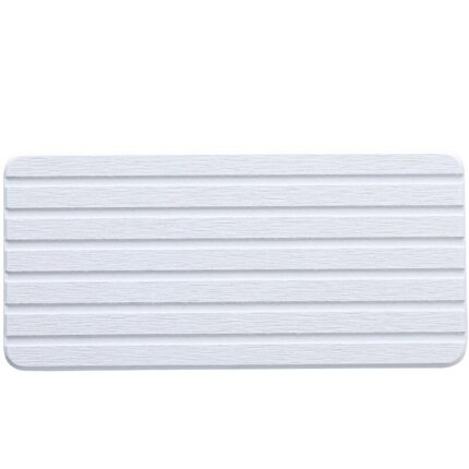 Covoras baie, LLWL, Diatomit / Fibra vegetala, Absorbant, 21 x 10 cm, Alb