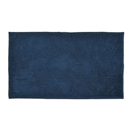Covoras de baie din microfibra ClickDeal®, 75x45cm, albastru