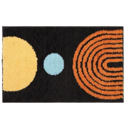 Covor baie, Ebuy, Absorbant, Baza anti-alunecare, Poliester/PVC, 40x60 cm, Multicolor