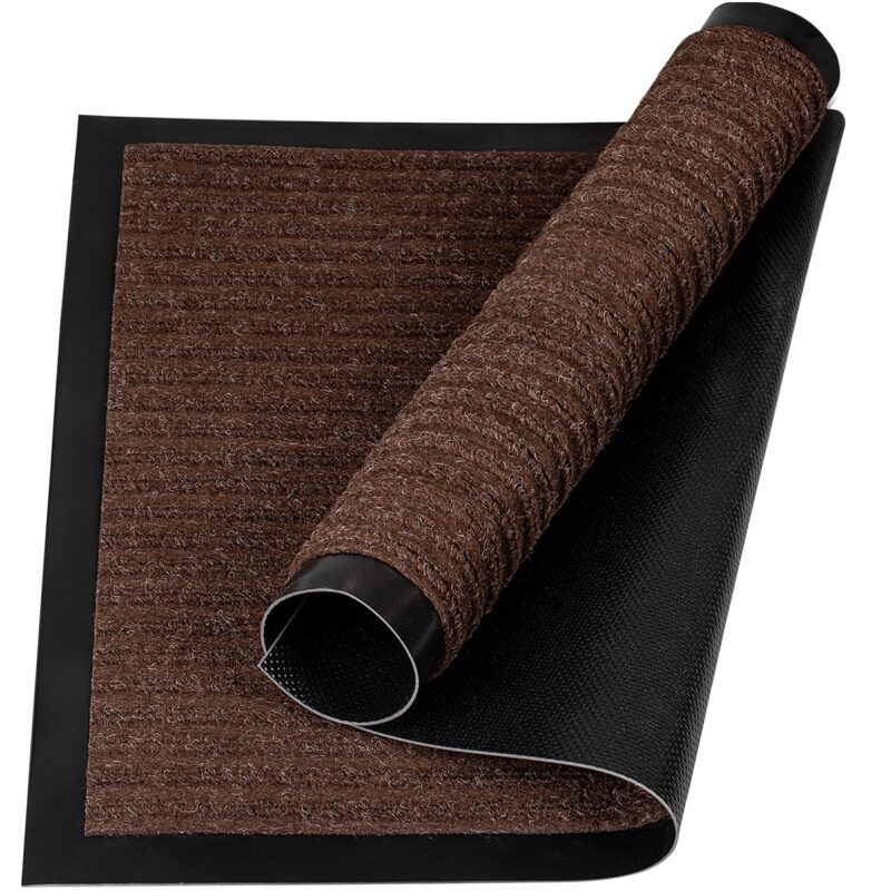 Covoras intrare absorbant antimurdarie Krystynka, antiderapant, 40x60 cm, Maro