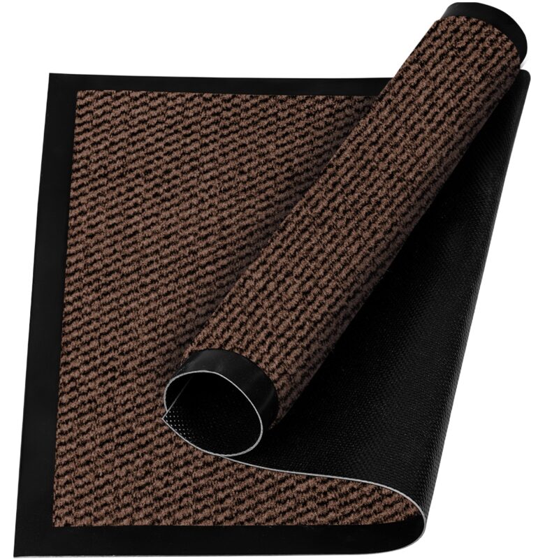 Covoras intrare absorbant antimurdarie Milan, antiderapant, 40x60 cm, Maro