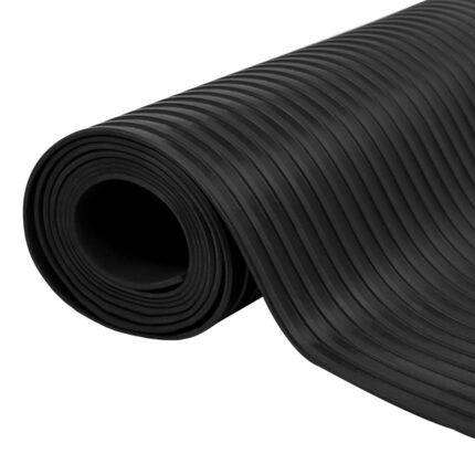 Covor din cauciuc, anti-alunecare, cu striuri late, 1x5 M