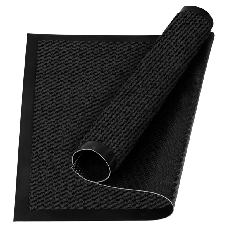 Covoras intrare absorbant antimurdarie Milan, antiderapant, 60x90 cm, Antracit