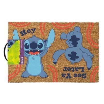 Covoras intrare, Pyramid, Disney Lilo & Stitch, 60x40cm, antiderapant, fibra de cocos