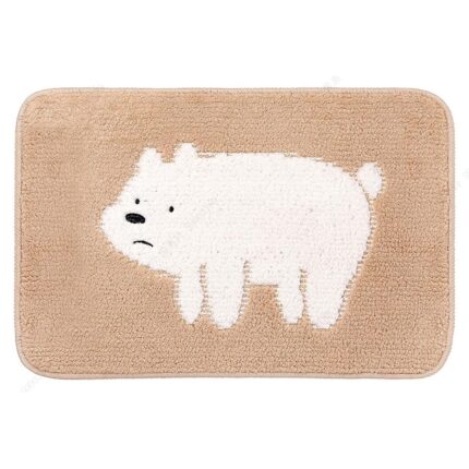 Covor cu desene animate din colectia We Bare Bears maro 58x38cm MINISO