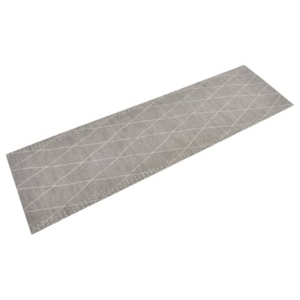 Covor de bucatarie lavabil Rhombus vidaXL, 45x150 cm, catifea, 0.8 Kg