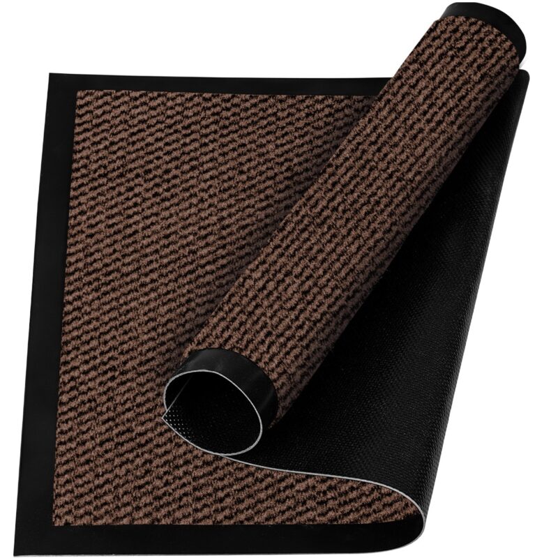 Covoras intrare absorbant antimurdarie, antiderapant, 60x90 cm, Maro