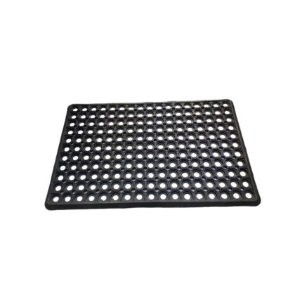 Covoras pentru intrare, 60 x 38 cm, cauciuc, negru
