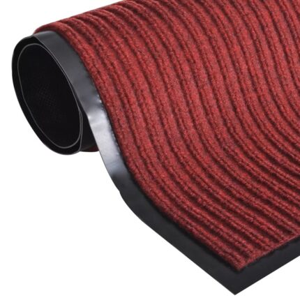 Covoras usa intrare, vidaXL, PVC, 90 x 120 cm, Rosu