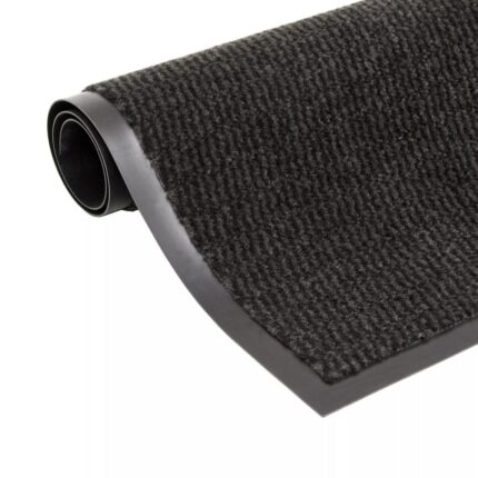 Covoras antiderapant de usa intrare, vidaXL, Polipropilena, 120 x 180 cm, Negru