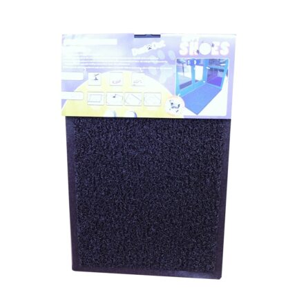 Stergator de exterior Happy Shoes, bucle vinyl, 14mm, 60x40cm, maro