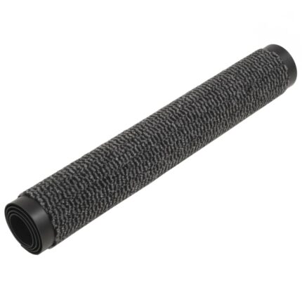 Set de 2 covorase de usa intrare, vidaXL, Tesatura, Antideparant, 120 x 180 cm, Antracit