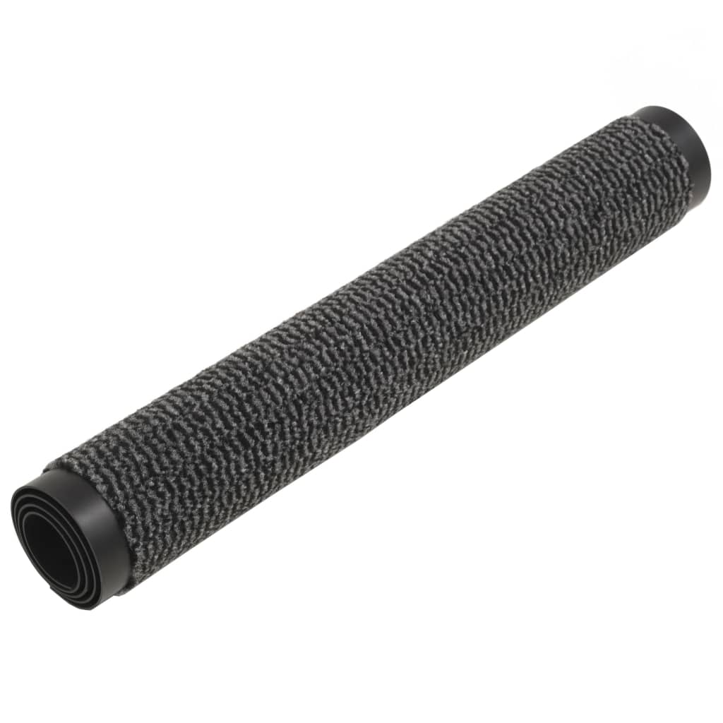 res_c11921792d339403cc80a72da9cbdba3 Set de 2 covorase de usa intrare, vidaXL, Tesatura, Antideparant, 120 x 180 cm, Antracit