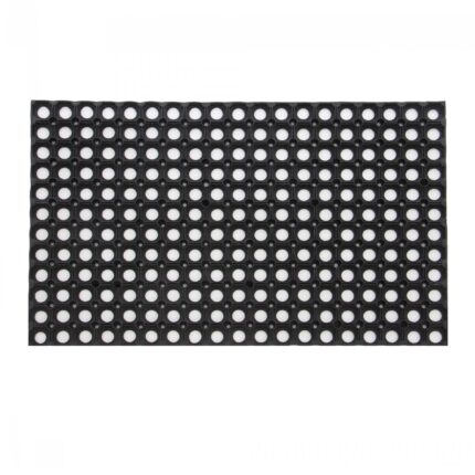 Covor intrare exterior RT Hollowmats RT325, fabricat din cauciuc, culoare negru, forma dreptunghiular, dimensiune 60 x 40 cm