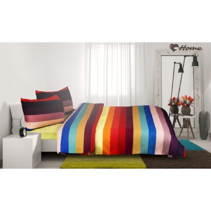 Lenjerie de pat pentru 2 persoane Alice Heinner Home, bumbac 100%, 132TC, 4 piese