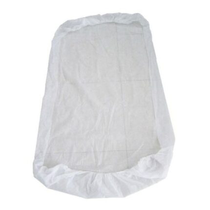 Cearceaf de unica folosinta, alb, 220X80 cm, cu elastic pe colturi