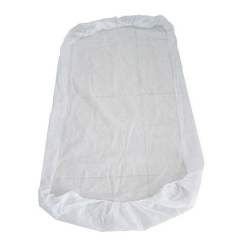Cearceaf de unica folosinta, alb, 220X80 cm, cu elastic pe colturi