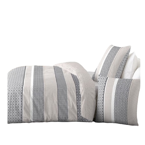 Set pat Ditex, Lenjerie de pat, 100% Bumbac Ranfors, Faiance, 4 piese