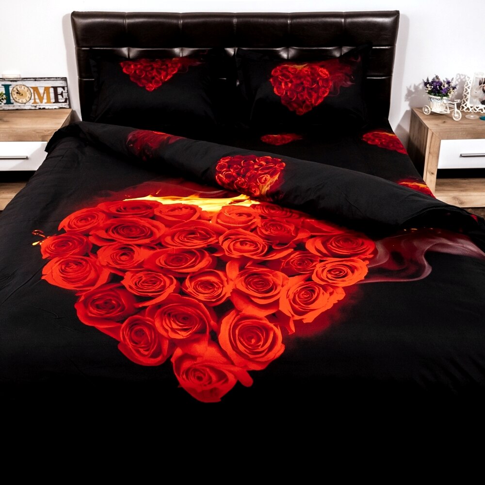 res_7a571bca2ec4d4f12cc0f5302e2e59d8 Lenjerie de pat 3D Digital cu 4 piese, pentru pat dublu, Pucioasa, 220x230cm, DIGI58
