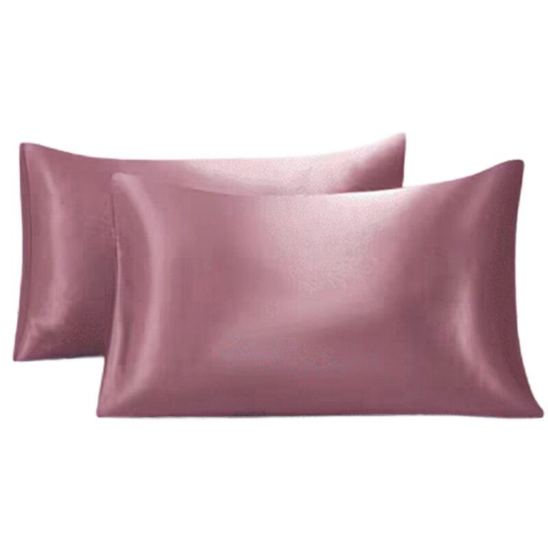 Set fata de perna 2 bucati, satin, 50x70cm, roz deschis