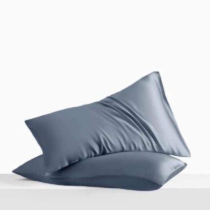 Set fata de perna 2 bucati, satin, 50x70cm, gri antracit