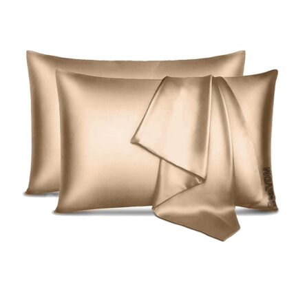 Fata Perna din Satin pentru par si ten RealVDM®, Dimensiune 50 x 70, Set 2 Bucati, Culoare Nude