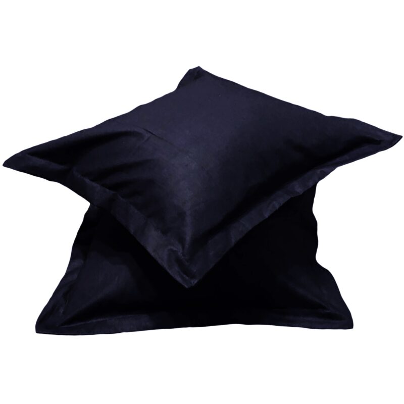 Set doua huse de perna, 40X40cm, bleumarin, din colectia "Monocrom" din bumbac ranforce, by Liz Line - SPR40/4028