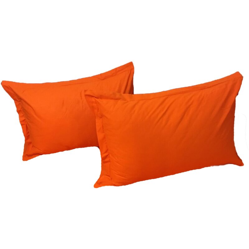 Set doua huse de perna, 50X70cm, orange, din colectia "Monocrom" din bumbac ranforce, by Liz Line - SPR50/705