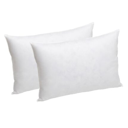 Set 2 Fete perne (Huse) tricot jerse, bumbac 100%, 50x70 cm, Alb