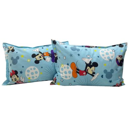 Set doua huse perna, culoare bleu, colectia Mickey Mouse by Liz Line, 50X70cm, bumbac 100% - SP50/70210