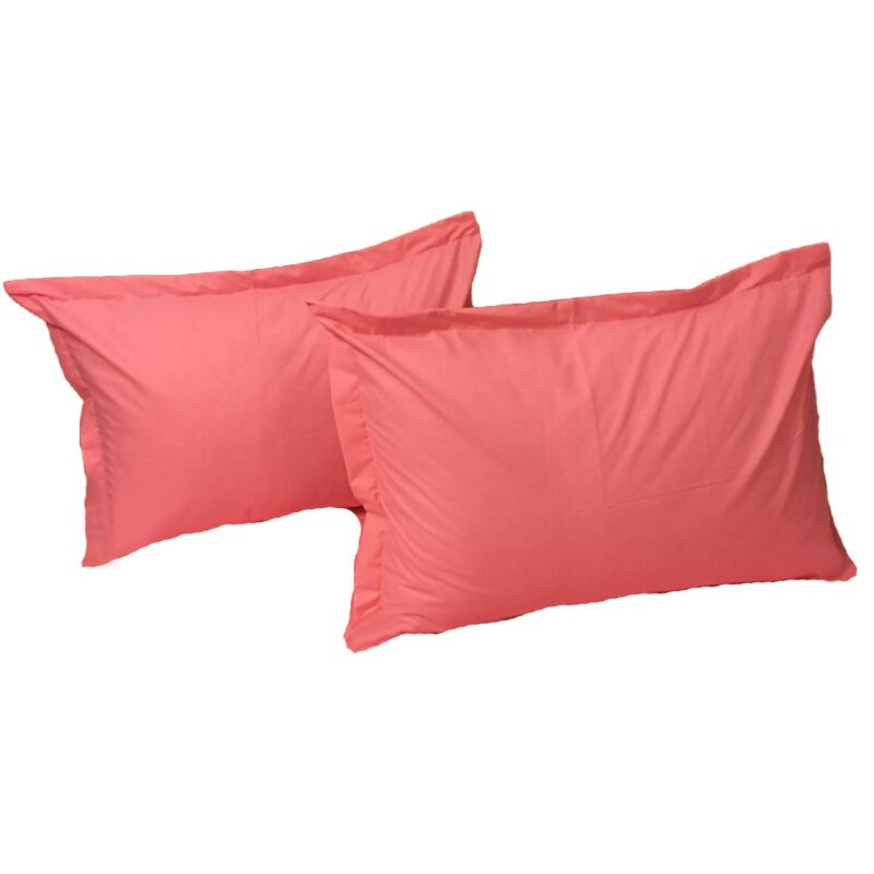 Set doua huse de perna, 50X70cm, roz, din colectia "Monocrom" din bumbac ranforce, by Liz Line - SPR50/703