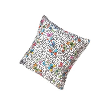Set doua Fete de Perna, Model Leopard cu Fluturi, dimensiune 70 x 70, bumbac neted