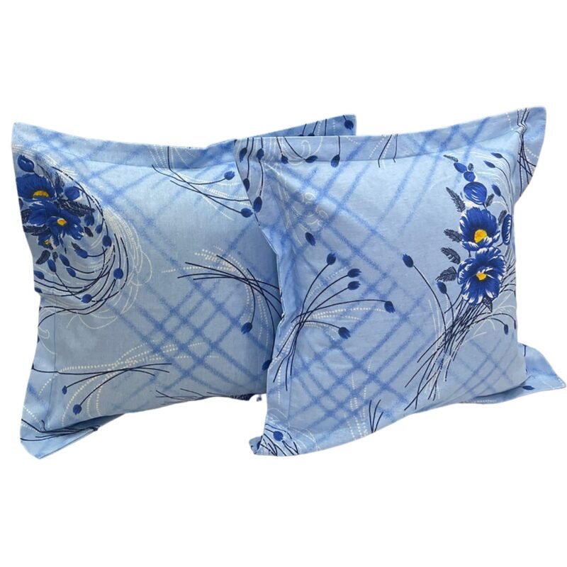 Set doua huse de perna, culoare albastru, din colectia "Anemonia by Liz Line", 70X70cm din bumbac 100% - SP70/70250