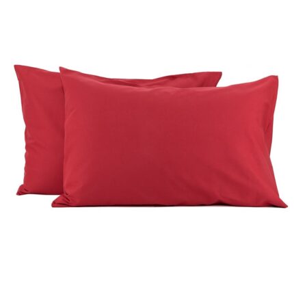 Set 2 fete de perna 50x70 cm bumbac ranforce rosu