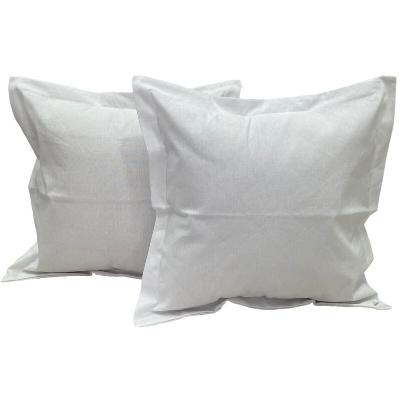 Set doua huse de perna, culoare alb, din colectia "Alba ca zapada, Liz Line", 70X70cm din bumbac - SP70/70248