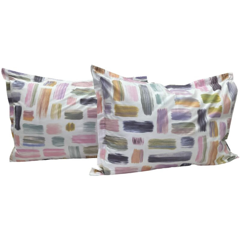 Set doua huse de perna, 50X70cm, multicolor, din colectia din bumbac ranforce SPR50/70253