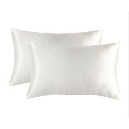 Set 2 fete de perna, Jormftte, matase, 50 x 75 cm, alb
