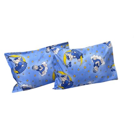 Set doua huse de perna albastru 50X70cm din colectia "Poveste cu ursuleti" din bumbac 100%, by Liz Line - SP50/70149