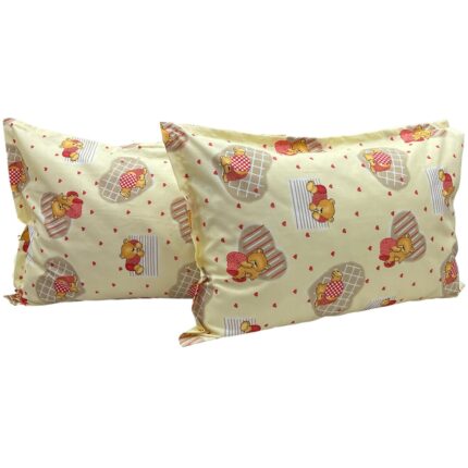 Set doua huse de perna bej 50X70cm din colectia Sleepy Bears din bumbac 100%, by Liz Line - SP50/70204