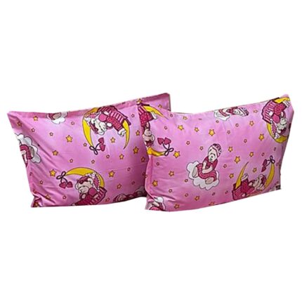 Set doua huse de perna roz 50X70cm din colectia "Poveste roz cu ursuleti" din bumbac 100%, by Liz Line - SP50/70151