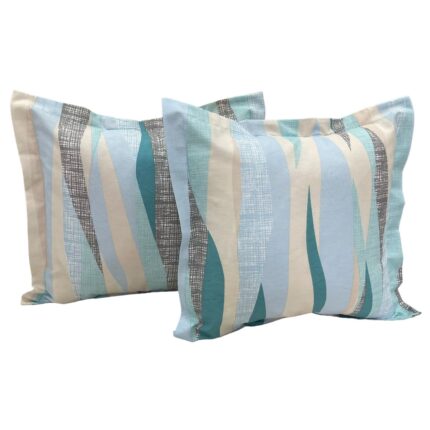 Set doua huse de perna 40X40cm, culoare bleu ciel, din colectia "Tahiti by Liz Line" din bumbac - SPP40/40258