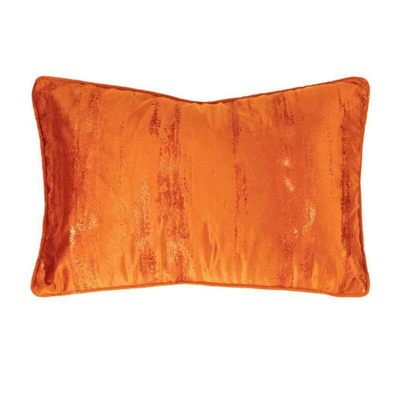 Fata de perna Andrean, Chic Home, Catifea, 30 x 50 cm, Portocaliu/Auriu