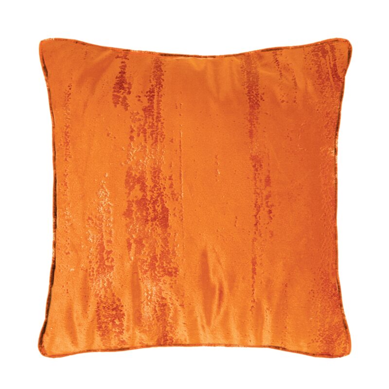 Fata de perna Andrean, Chic Home, Catifea, 45 x 45 cm, Portocaliu