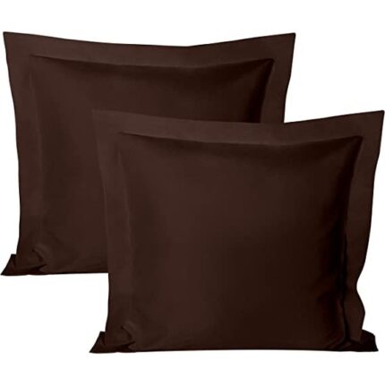 Set 2 fete de perna 90 x 90 cm bumbac ranforce maro inchis